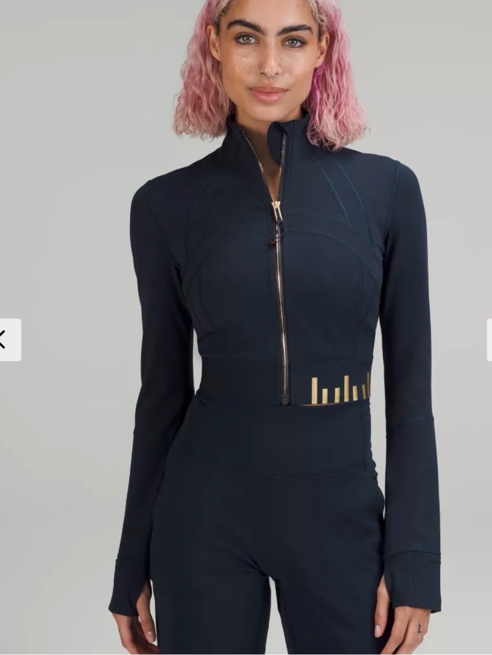 NWOT RARE Define Jacket Cropped Gold